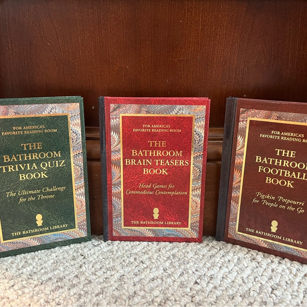 Set of Bathroom Library Books